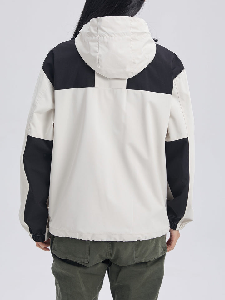 Women's hooded 3-in-1 fleece winter jacket front view