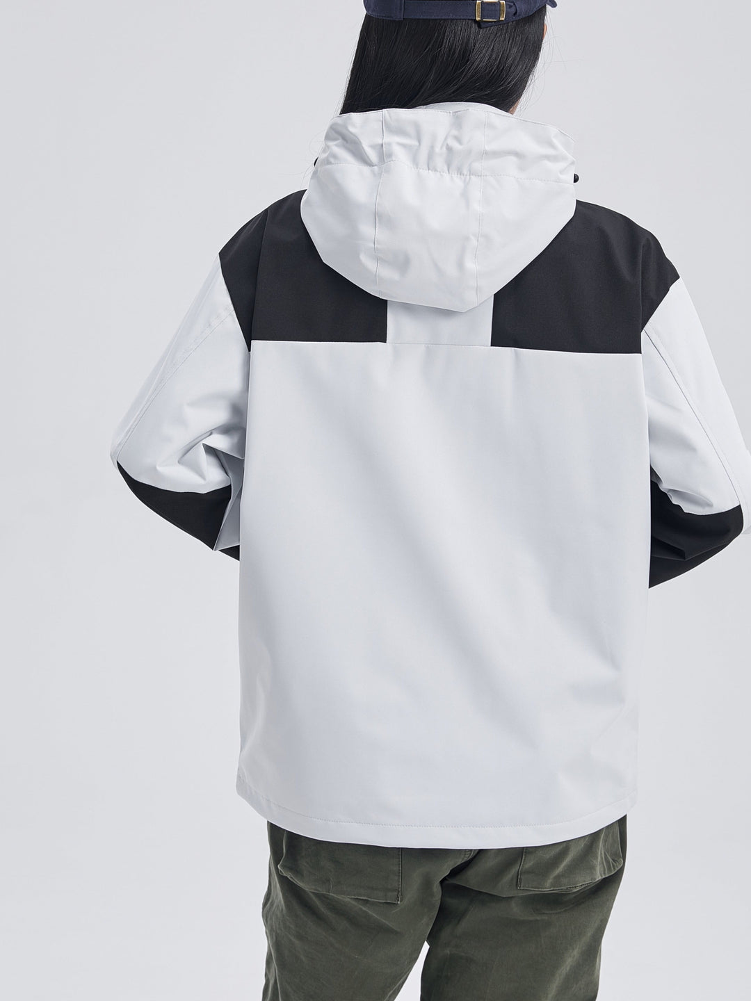 Women's hooded 3-in-1 fleece winter jacket front view
