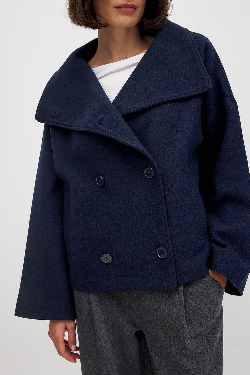 Sally | Women's Double Breasted Cape Sleeve Coat