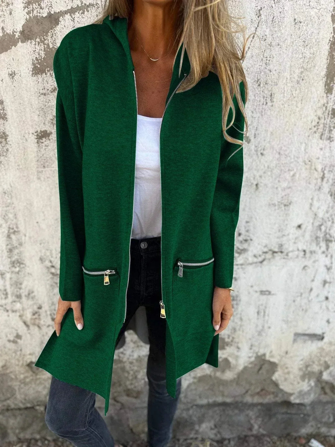 Milan | Women's Open Front Hooded Cardigan Hoodie