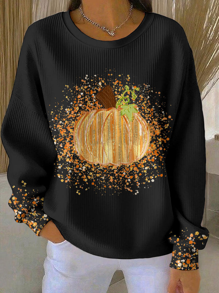 Nova | Women's Pumpkin Graphic Crew Neck Sweatshirt