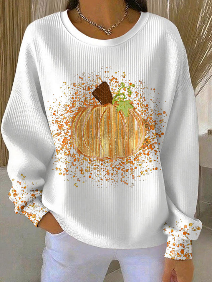Nova | Women's Pumpkin Graphic Crew Neck Sweatshirt