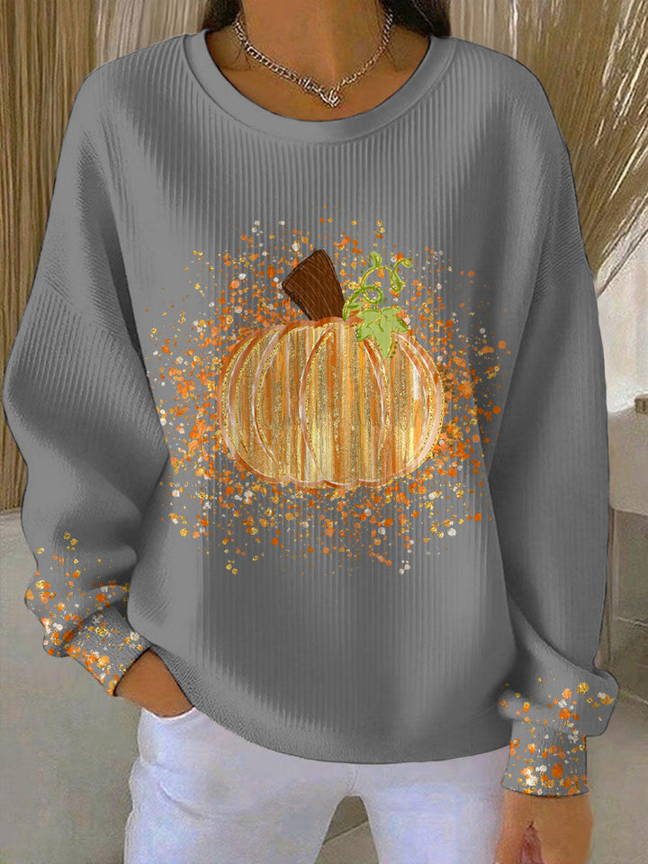 Nova | Women's Pumpkin Graphic Crew Neck Sweatshirt