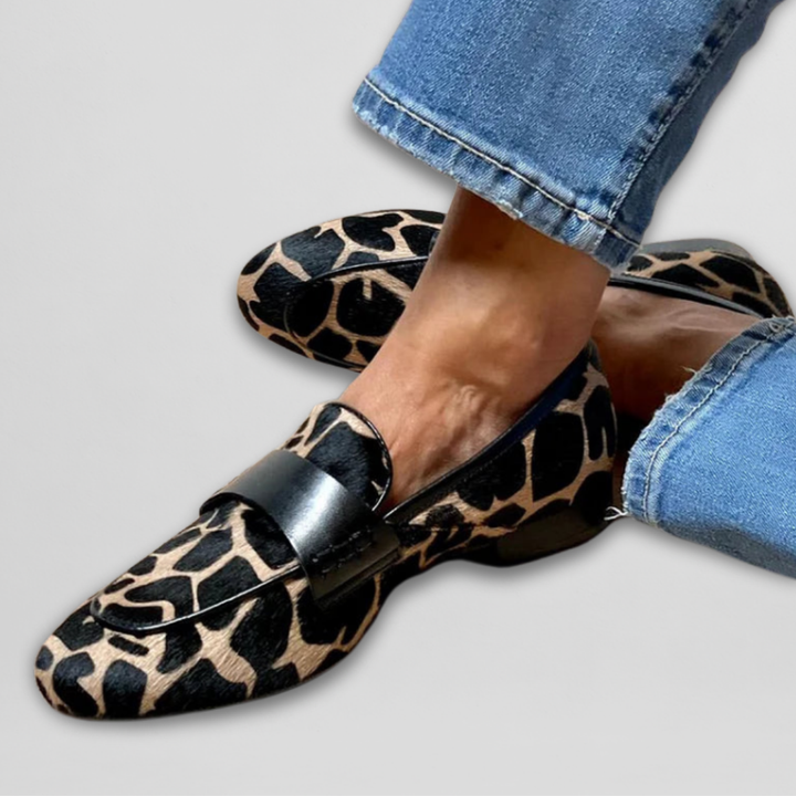 Arlette | Womens Casual Comfort Loafers With Patterned Upper