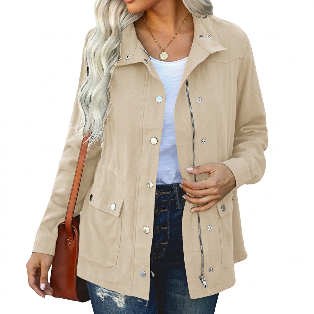 Sariah | Women's Button Front Utility Jacket