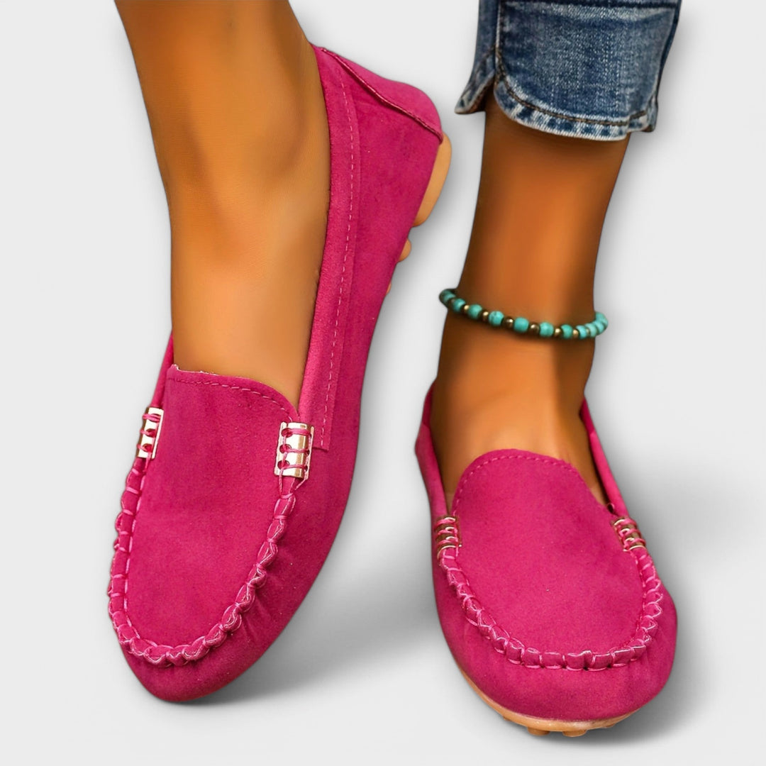 Aitana | Womens Casual Loafers with Moccasin Stitch Detail