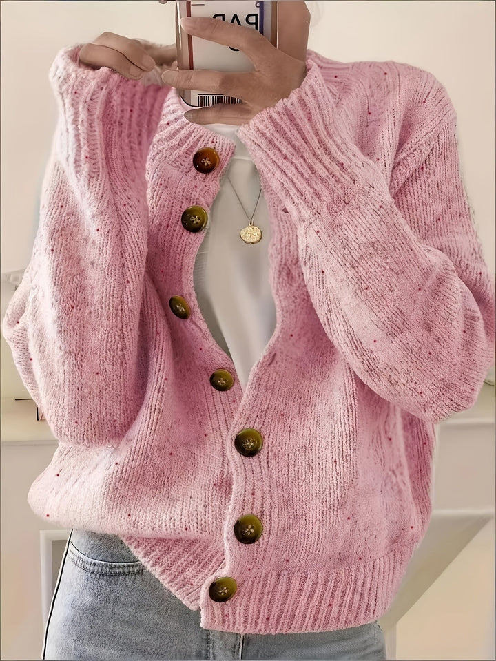 Miriam | Women's Textured Button Front Knit Cardigan