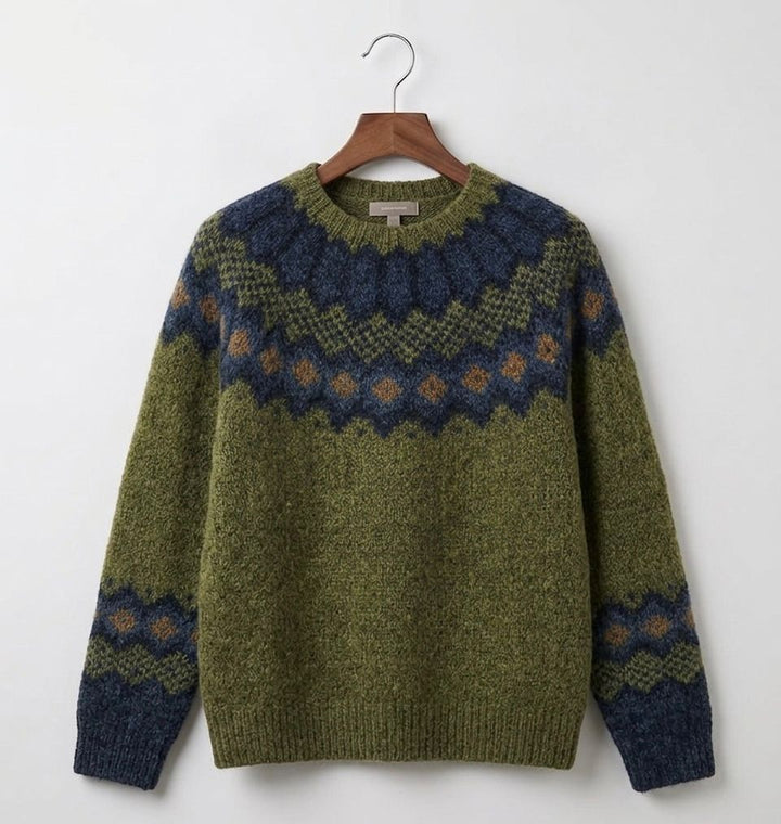 Reagan | Women's Geometric Pattern Knit Sweater