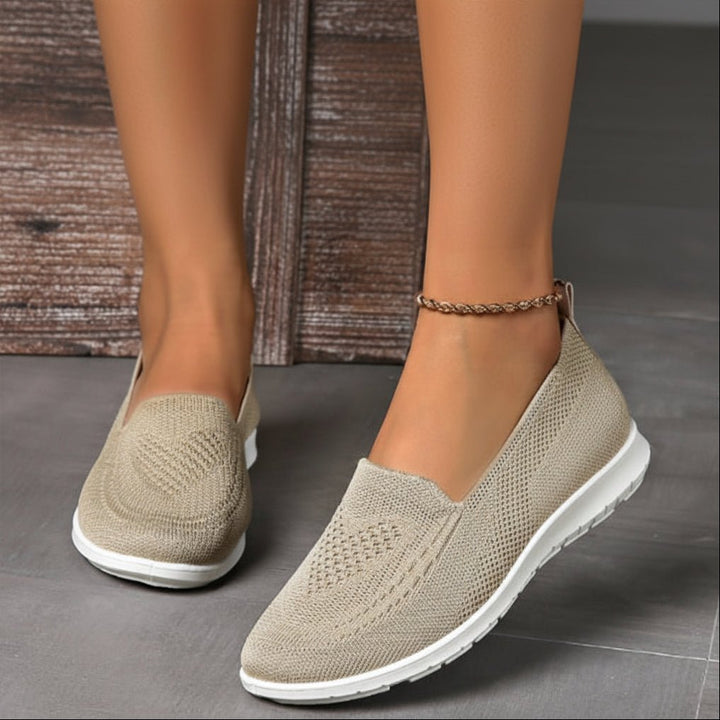 Adalyn | Womens Slip On Knit Sneakers With Lightweight Sole