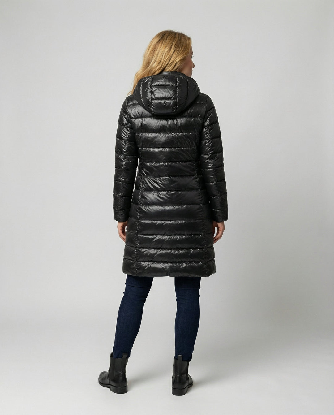 Rosalyn | Women's Hooded Quilted Longline Puffer Coat