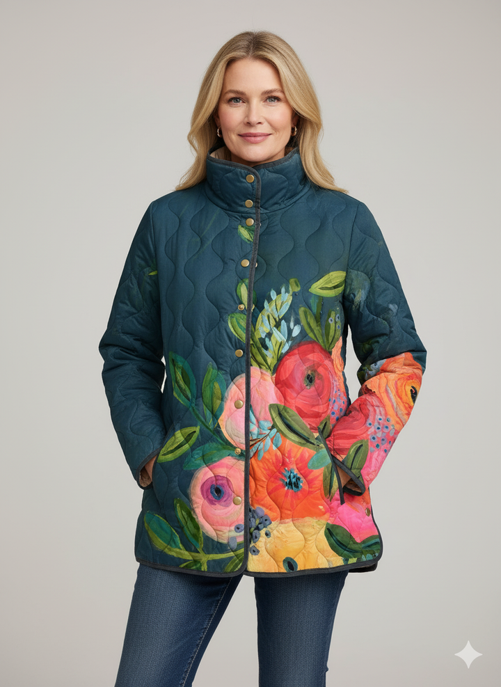 Clarinda | Vintage Floral Quilted Jacket