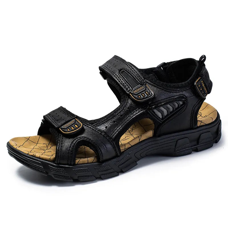 Bishop | Men’s Casual Adjustable Strap Sandals With Chunky Sole and Open Toe