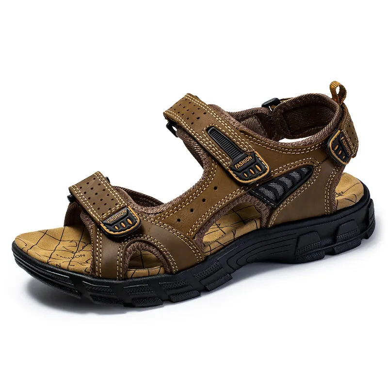Bishop | Men’s Casual Adjustable Strap Sandals With Chunky Sole and Open Toe