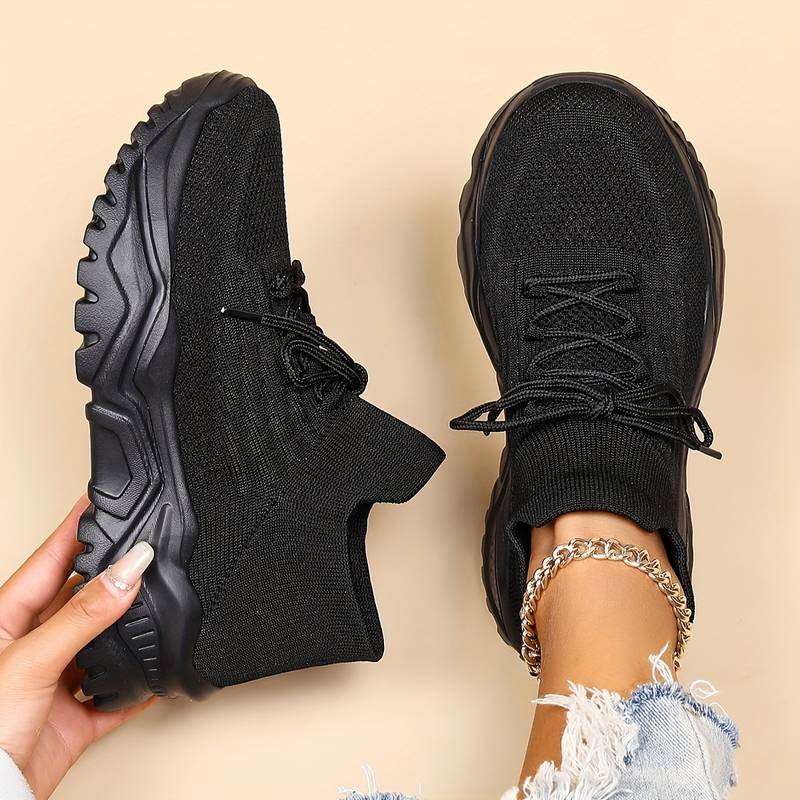Antonette | Womens Chunky Sole Lace Up Sneakers