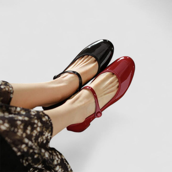 Anissa | Womens Classic Mary Jane Shoes With Block Heel