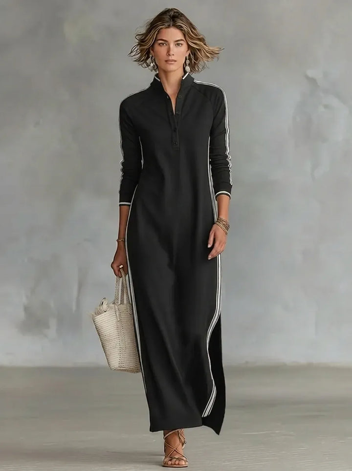 Tinsley | Women's Collared Zip Front Maxi Dress