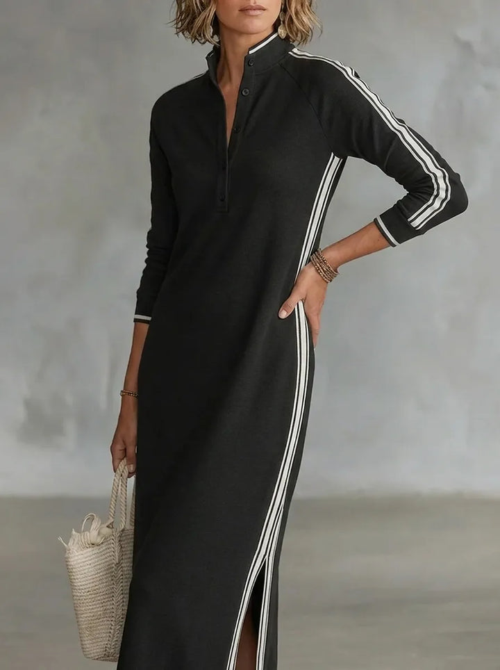Tinsley | Women's Collared Zip Front Maxi Dress