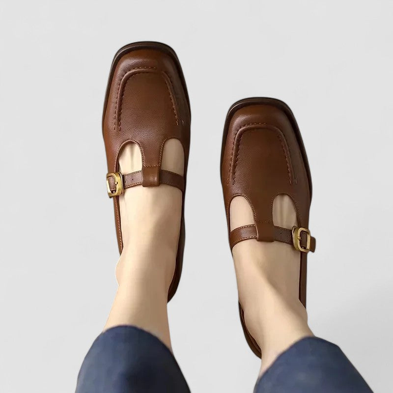 Amaya | Womens Vintage Buckle Strap Mary Jane Shoes