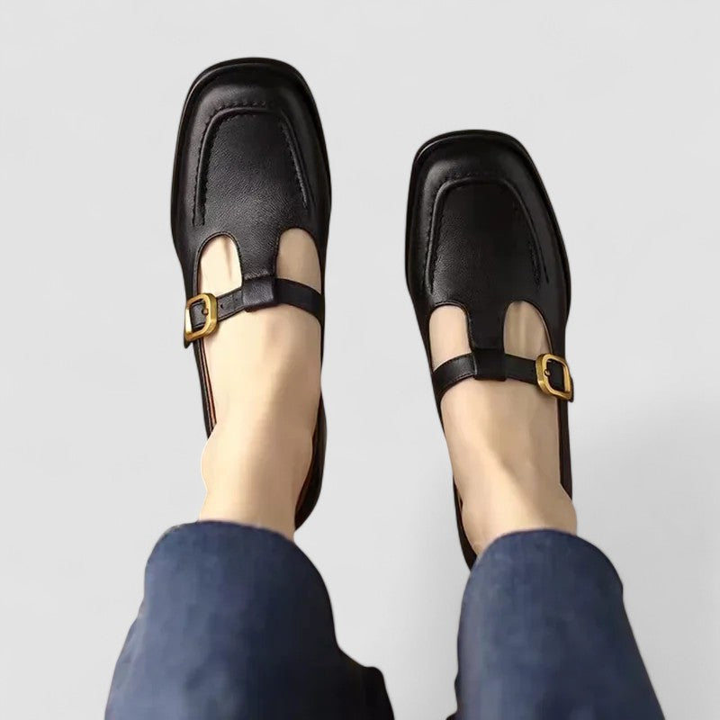 Amaya | Womens Vintage Buckle Strap Mary Jane Shoes
