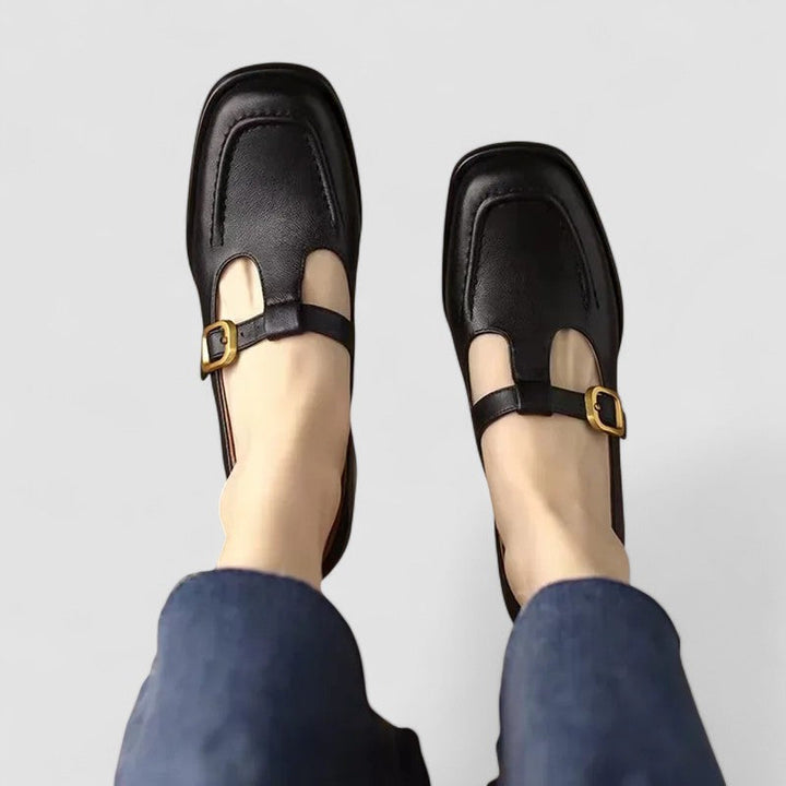 Amaya | Womens Vintage Buckle Strap Mary Jane Shoes