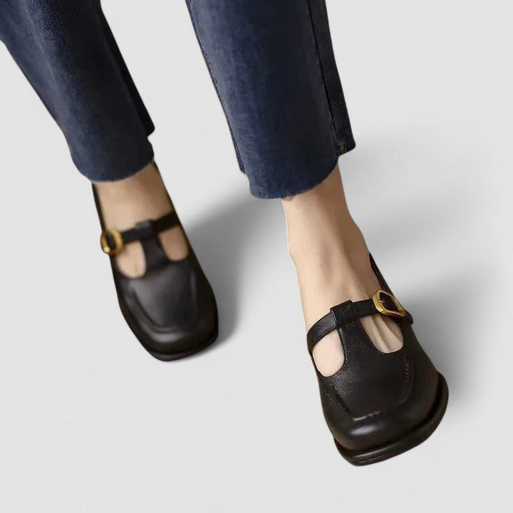 Amaya | Womens Vintage Buckle Strap Mary Jane Shoes