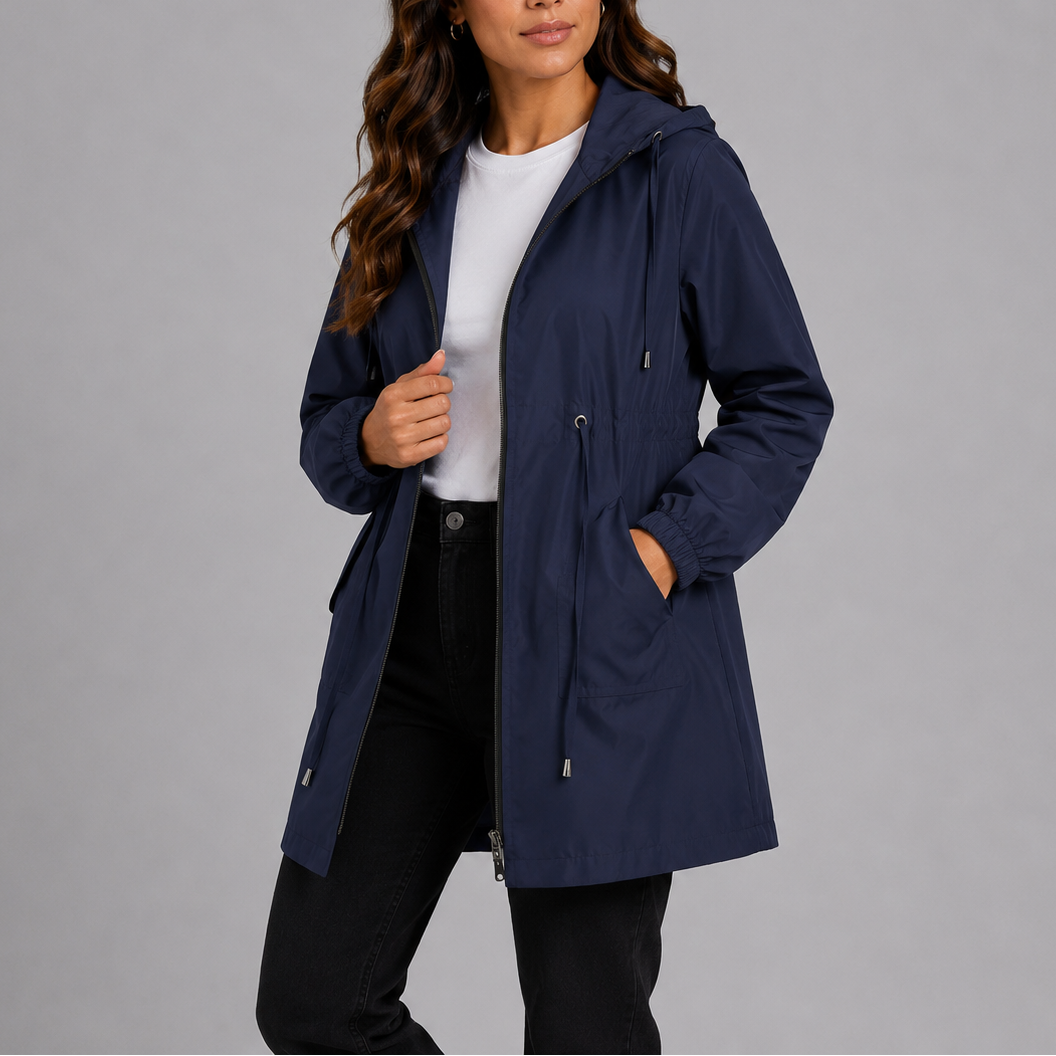 Ainsley | Women’s Hooded Drawstring Waist Coat