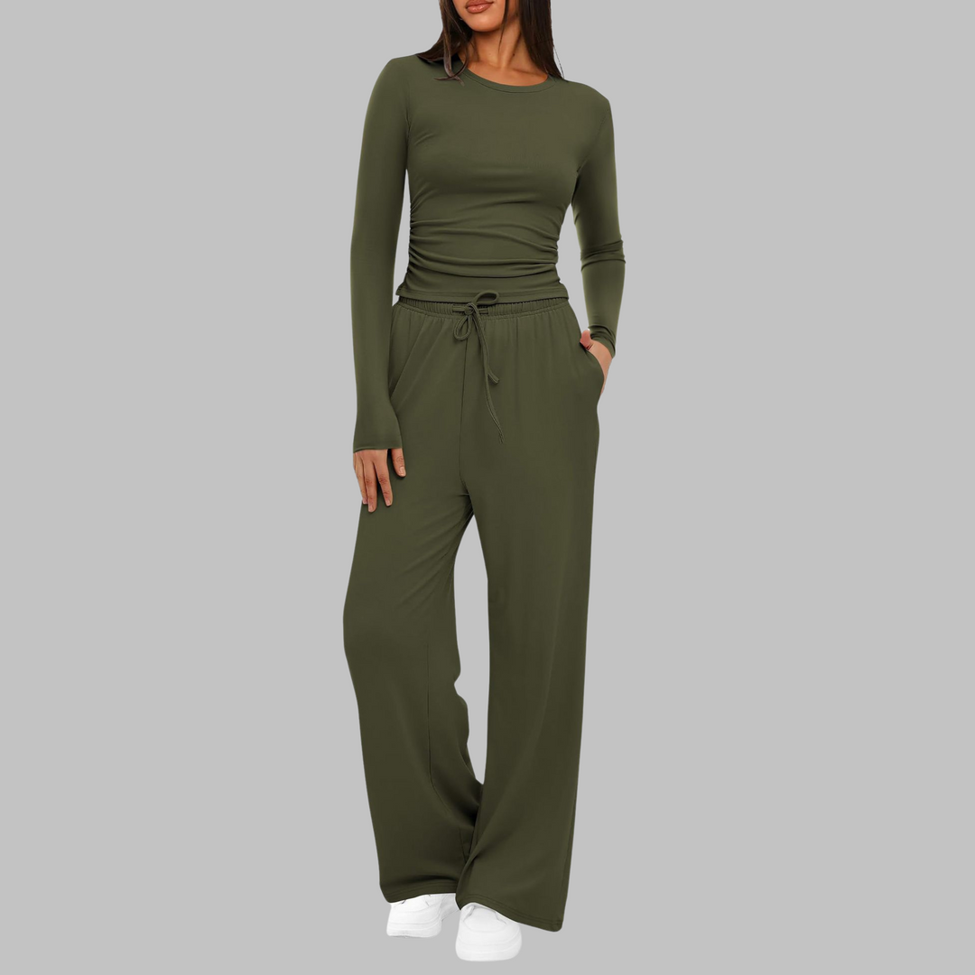Cheri | Women's Casual Wide Leg Loungewear Set