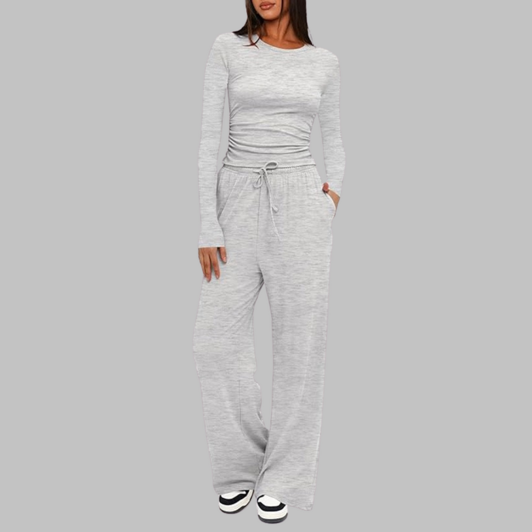 Cheri | Women's Casual Wide Leg Loungewear Set