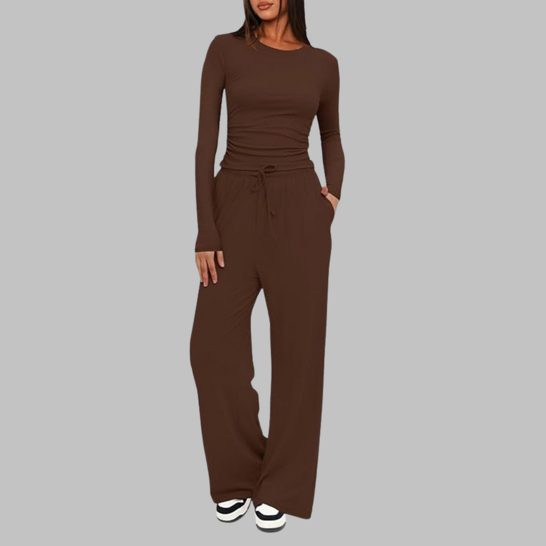 Cheri | Women's Casual Wide Leg Loungewear Set