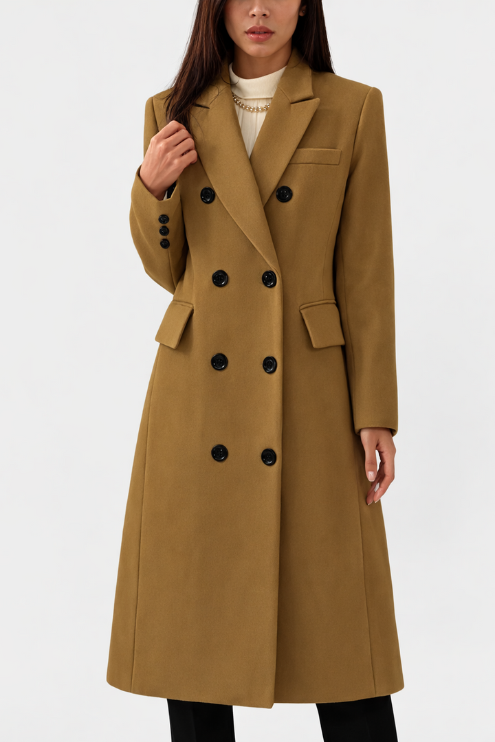 Andrea | Women’s Double Breasted Long Coat