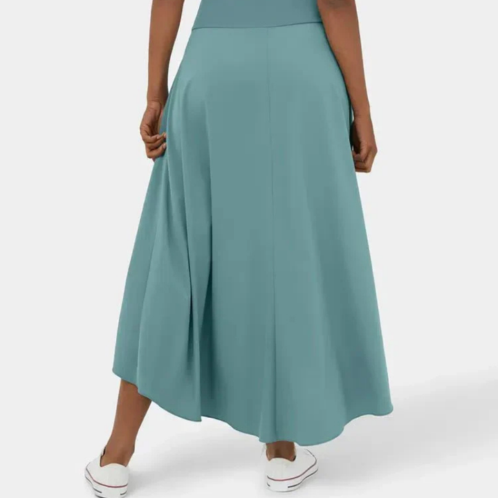Isra | Women's Stretch High-Waist Asymmetric Hem Skirt Carol & Margaret Wilmington