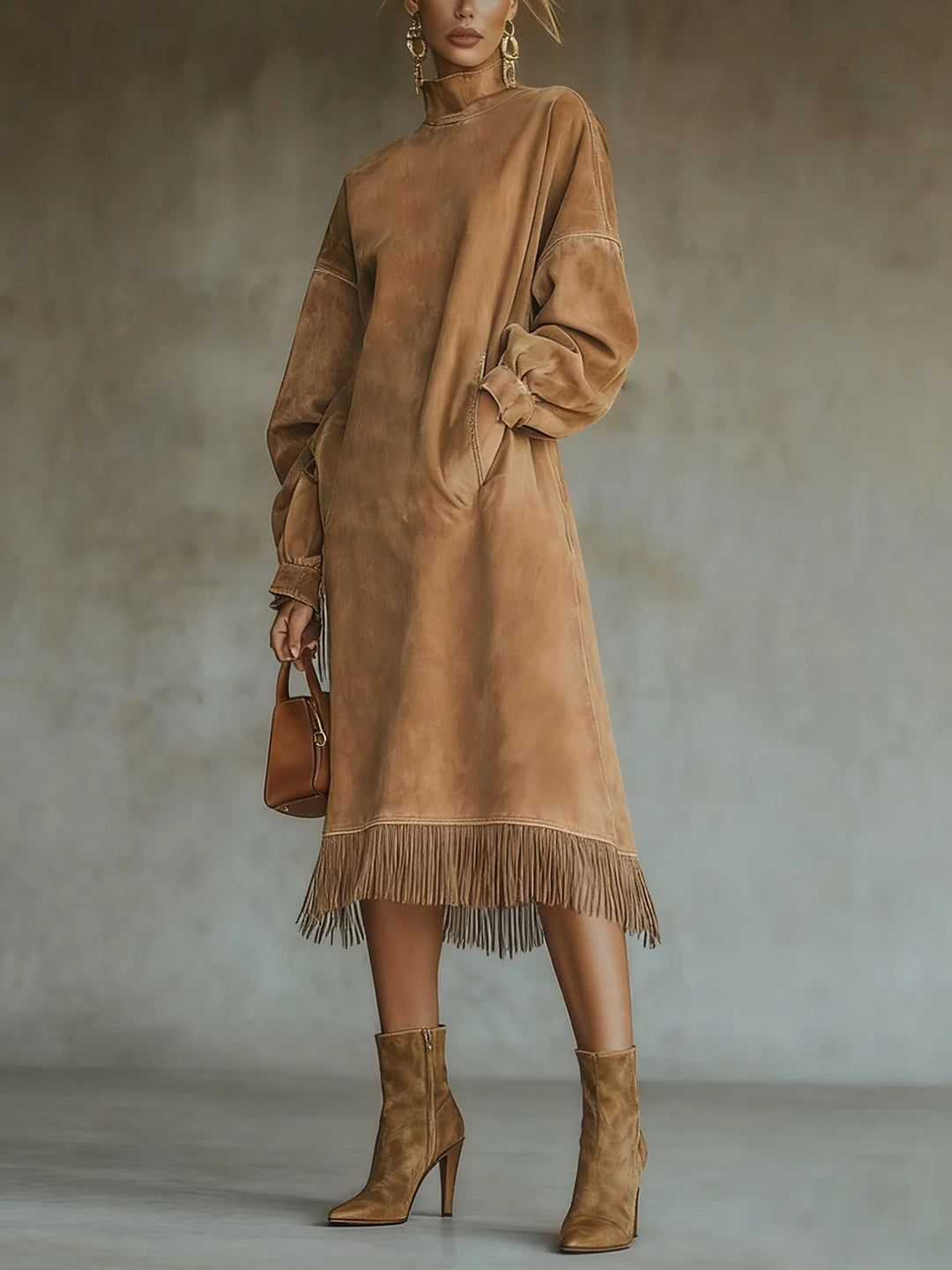 C&M® | Suede Fringe Dress Carol & Margaret Wilmington