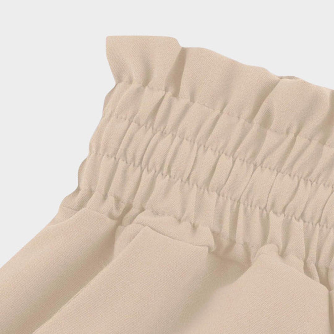 Lyra | Women's Stretch Smocked High-Waist Wide-Leg Pants Carol & Margaret Wilmington