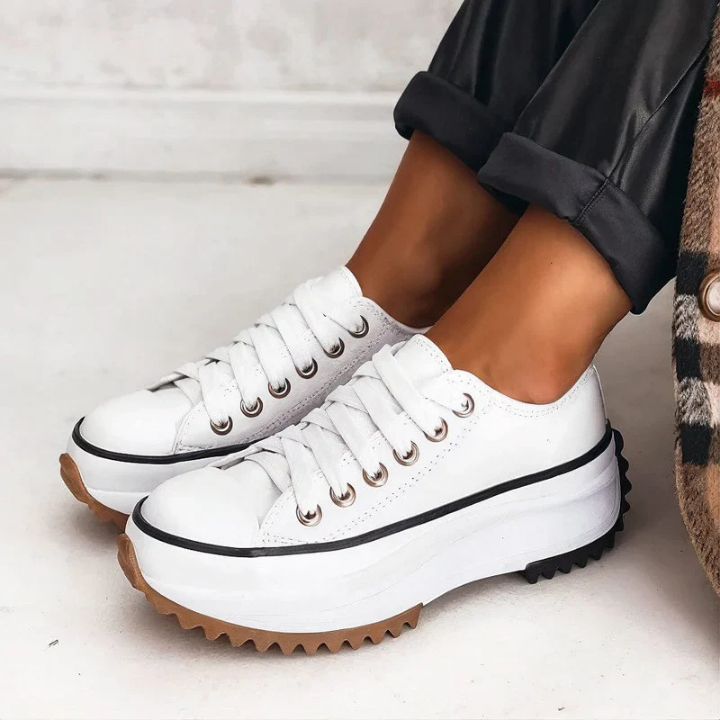 Marlowe | Women's Leather Platform Lace-Up Sneakers Carol & Margaret Wilmington
