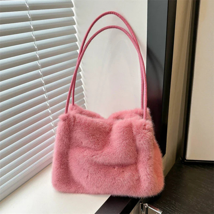 Mochi | Women's Faux Fur Soft Leather Strap Shoulder Bag Carol & Margaret Wilmington