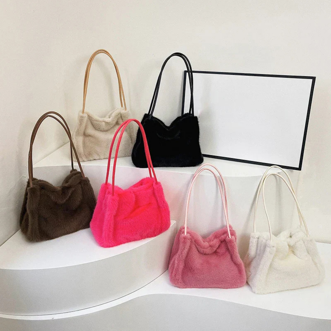 Mochi | Women's Faux Fur Soft Leather Strap Shoulder Bag Carol & Margaret Wilmington