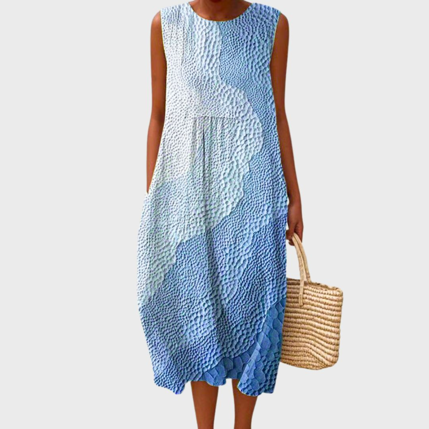 Pippa | Women's Casual Linen Plaid Sleeveless Midi Dress Carol & Margaret Wilmington Pippa | Women's Casual Linen Plaid Sleeveless Midi Dress Carol & Margaret Wilmington