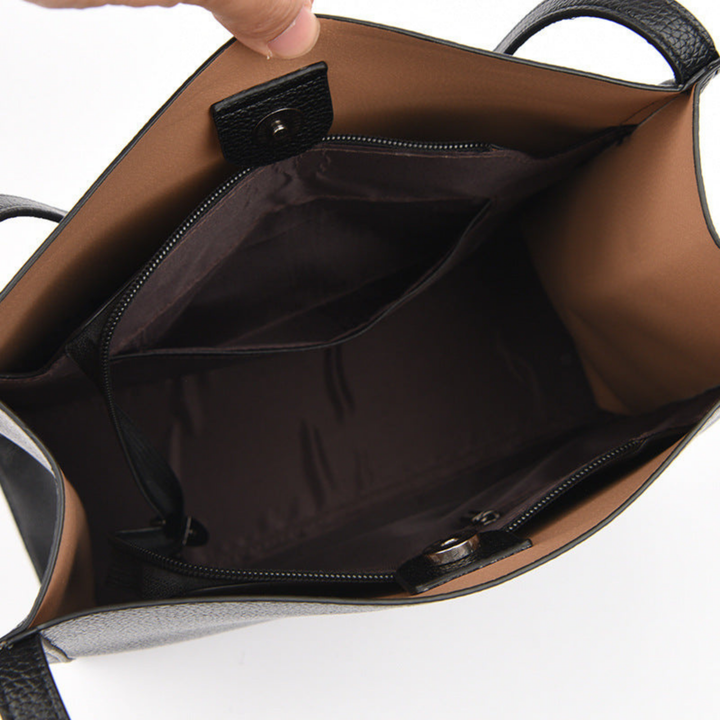 Remy | Women's Leather Pebbled Shoulder Tote Bag Carol & Margaret Wilmington