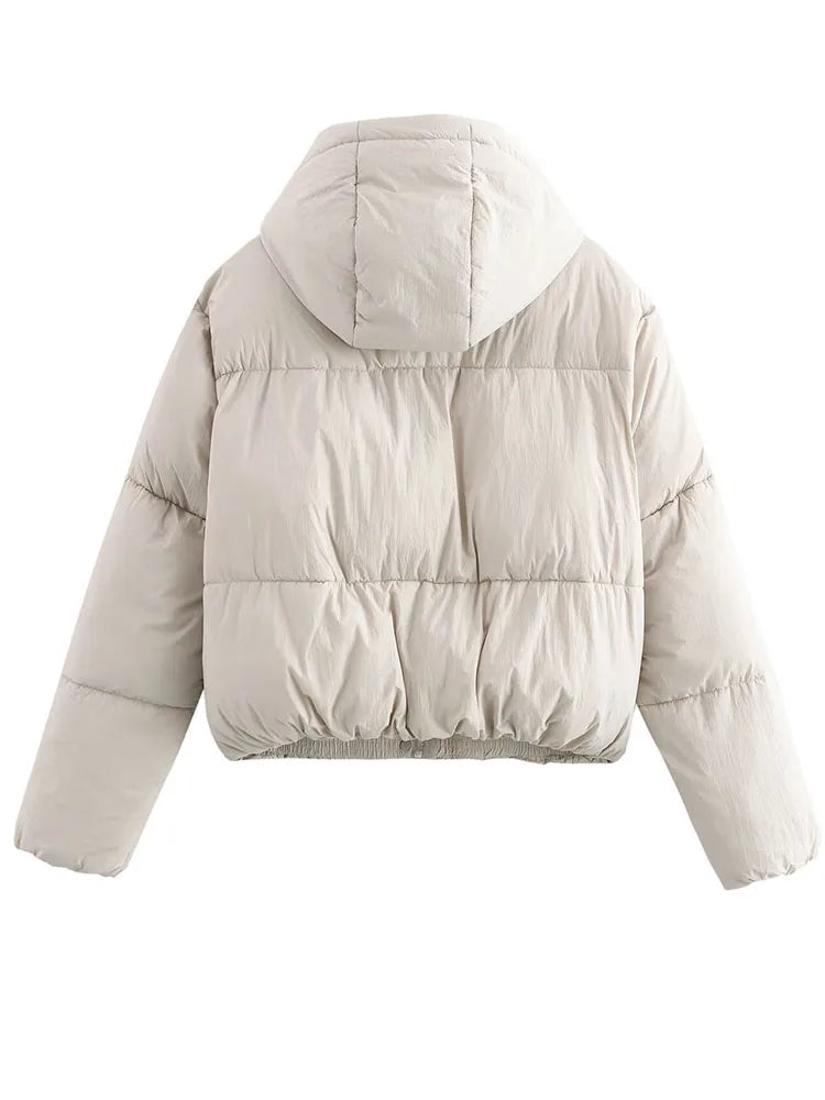Scarlett | Women Cropped Hooded Puffer Jacket