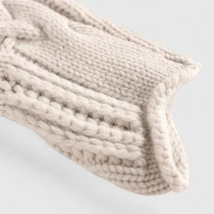 Ninette | Women's Cable-Knit Turtleneck Long-Sleeve Oversized Sweatshirt