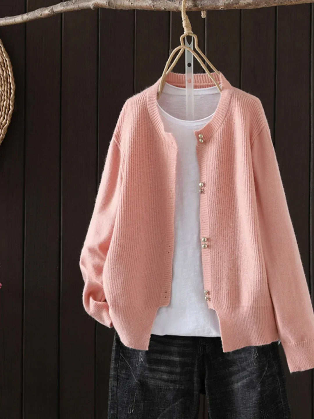 C&M® | PEARL-BUTTON CARDIGAN Carol & Margaret Wilmington