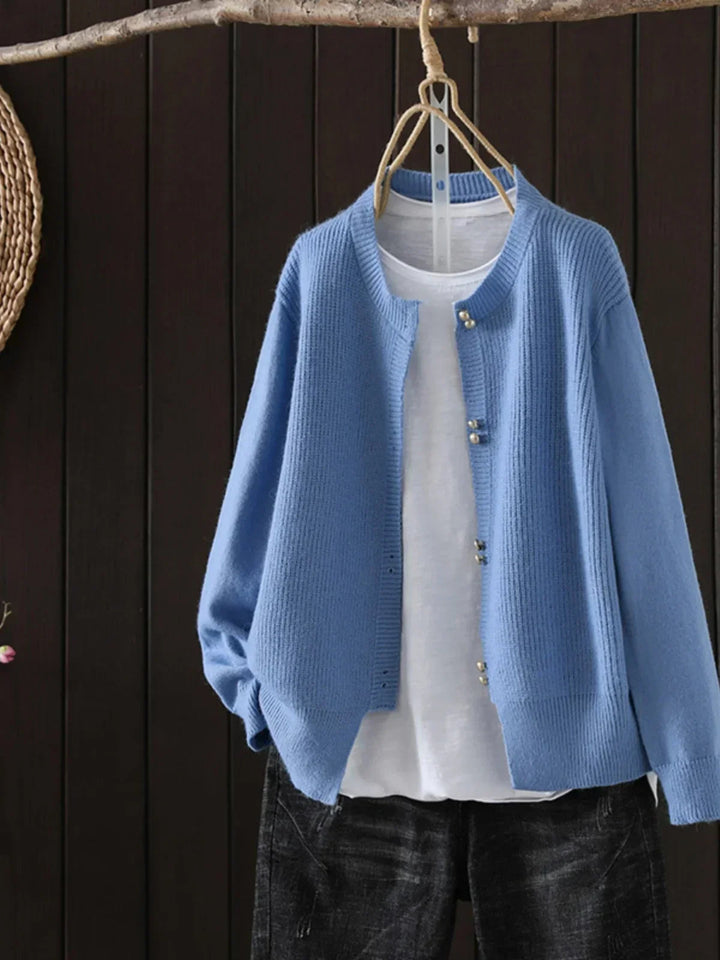 C&M® | PEARL-BUTTON CARDIGAN Carol & Margaret Wilmington