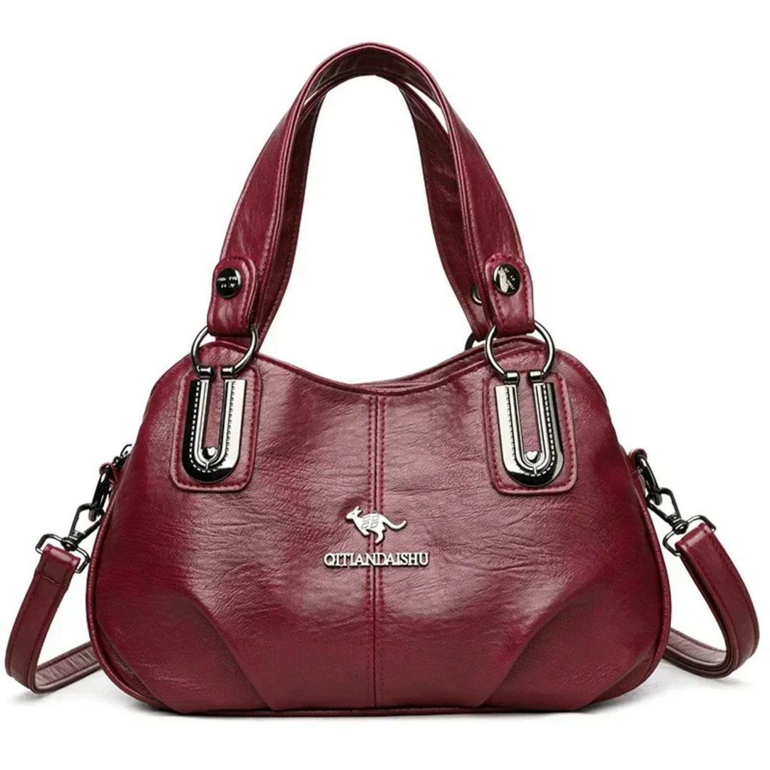 Sable | Women's Leather Metal Hardware Hobo Shoulder Bag Carol & Margaret Wilmington