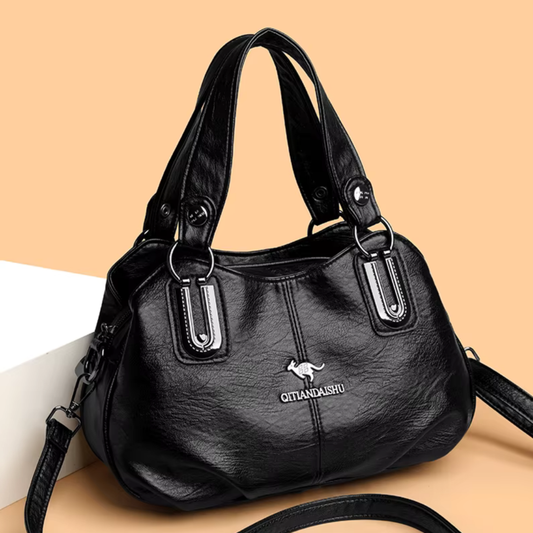 Sable | Women's Leather Metal Hardware Hobo Shoulder Bag Carol & Margaret Wilmington