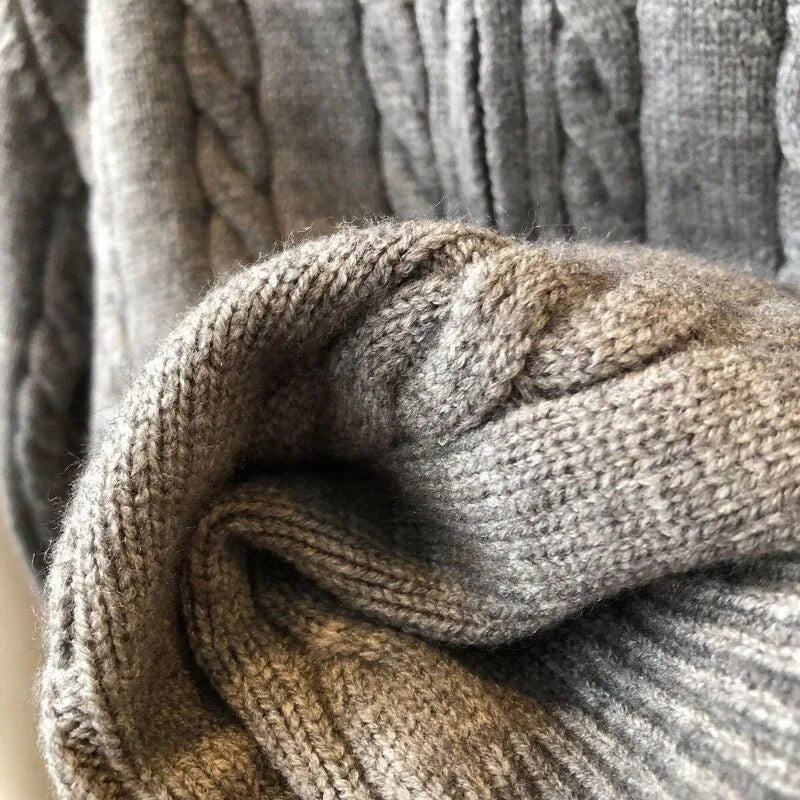 Marigold | Women's Cable-Knit Zip-Front Funnel-Neck Cropped Sweater