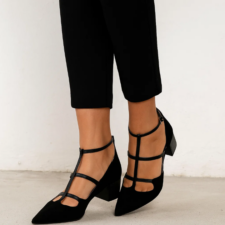Lucienne | Strappy Pointed Flats