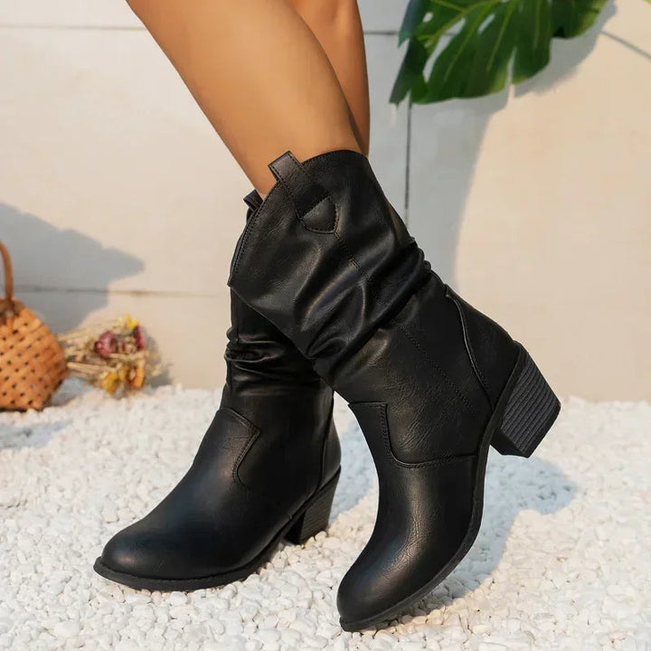 C&M® | Classic Mid-Calf Western Boots Carol & Margaret Wilmington