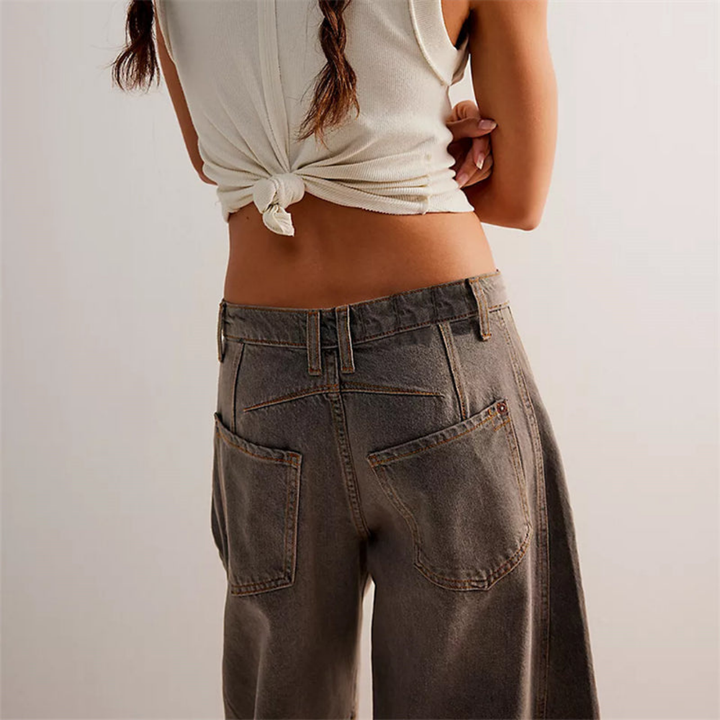 Sloane | Women's Denim Cropped Barrel Leg Jeans Carol & Margaret Wilmington