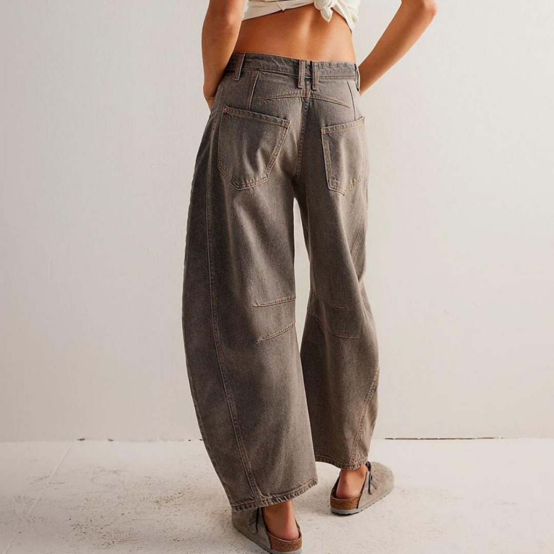Sloane | Women's Denim Cropped Barrel Leg Jeans Carol & Margaret Wilmington