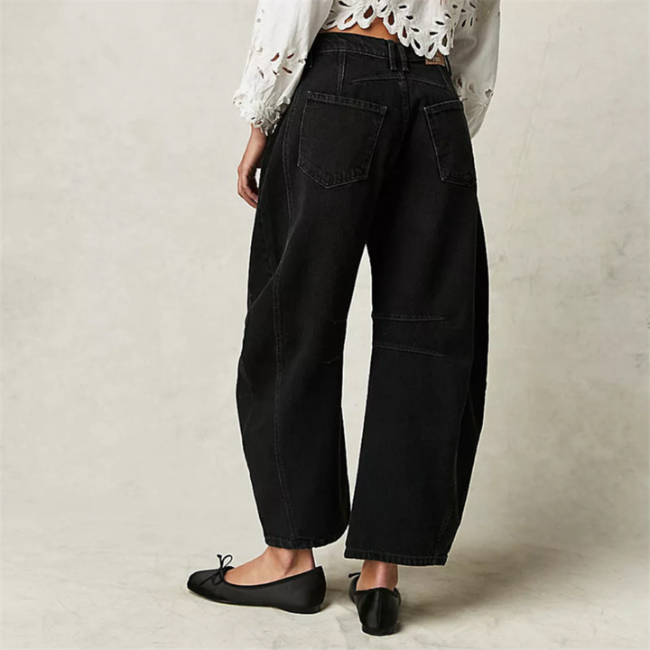 Sloane | Women's Denim Cropped Barrel Leg Jeans Carol & Margaret Wilmington